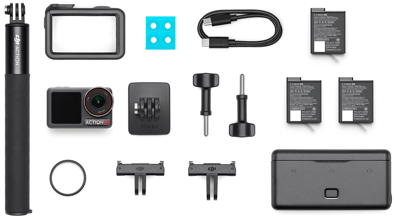 What's Included View of DJI Action Camera