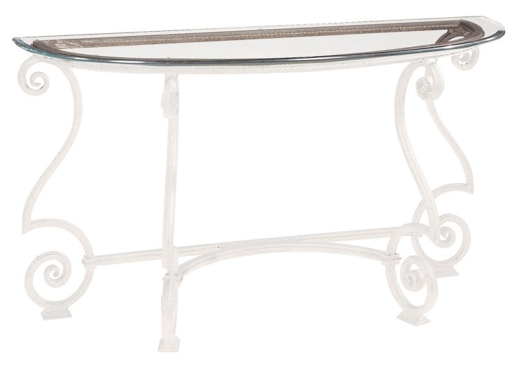 Large image of Bernhardt Solano Console Table Top in Clear Glass