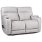 HomeStretch Jaguar Power Recliner Loveseat in Pebble Leather