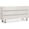 Bernhardt Solaria Dresser in Weathered Bone | Shiny Nickel