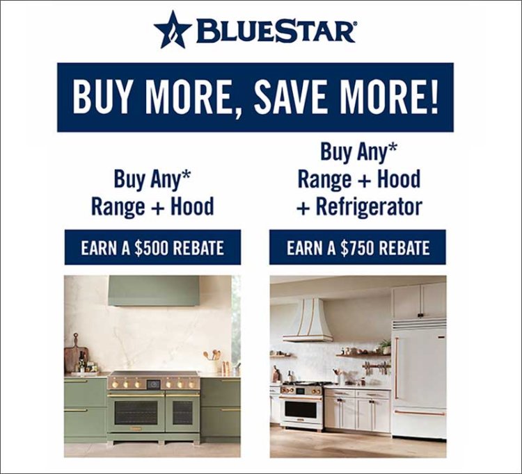 Large image of BlueStar - Purchase any qualifying range, hood or built-in refrigerator combination and receive...