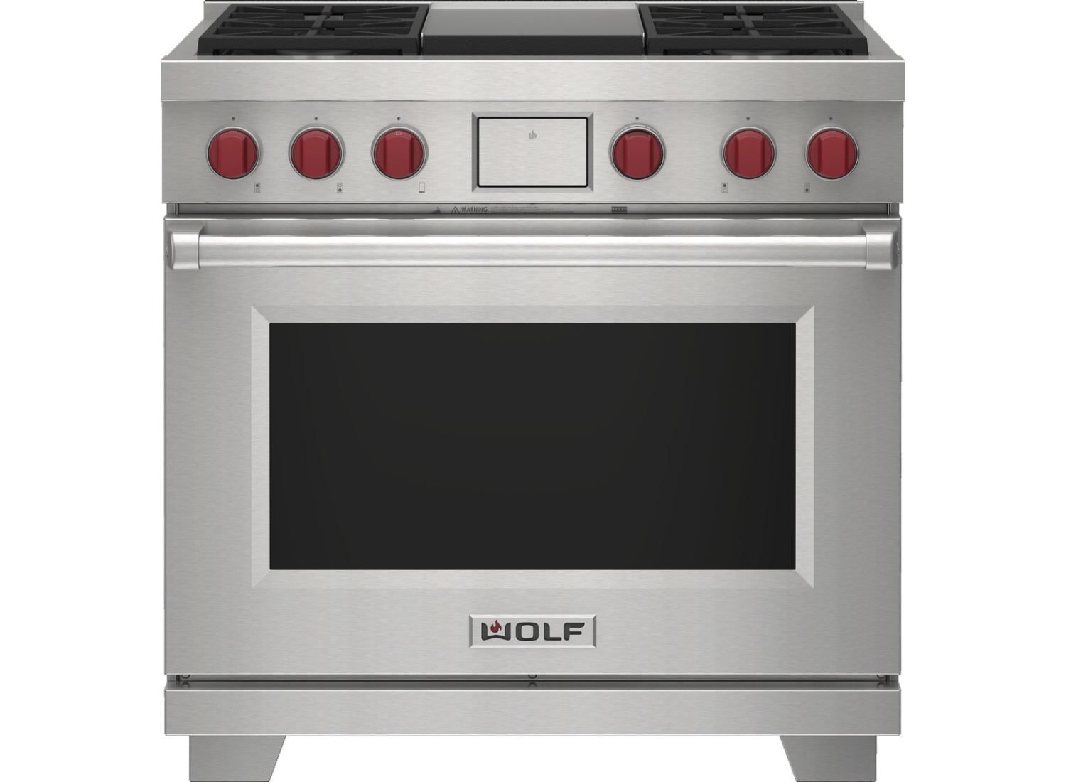 Wolf Rt36 Wolf 36 In. Stainless Dual Fuel Range DF36450G/S/P/LP | Abt