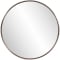 Howard Elliott Copenhagen Round Mirror In Brushed Brass Finish