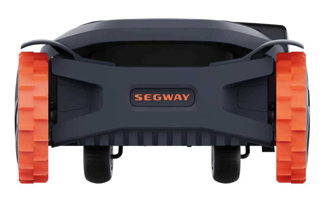 Rear view of X330 Robotic Lawn Mower