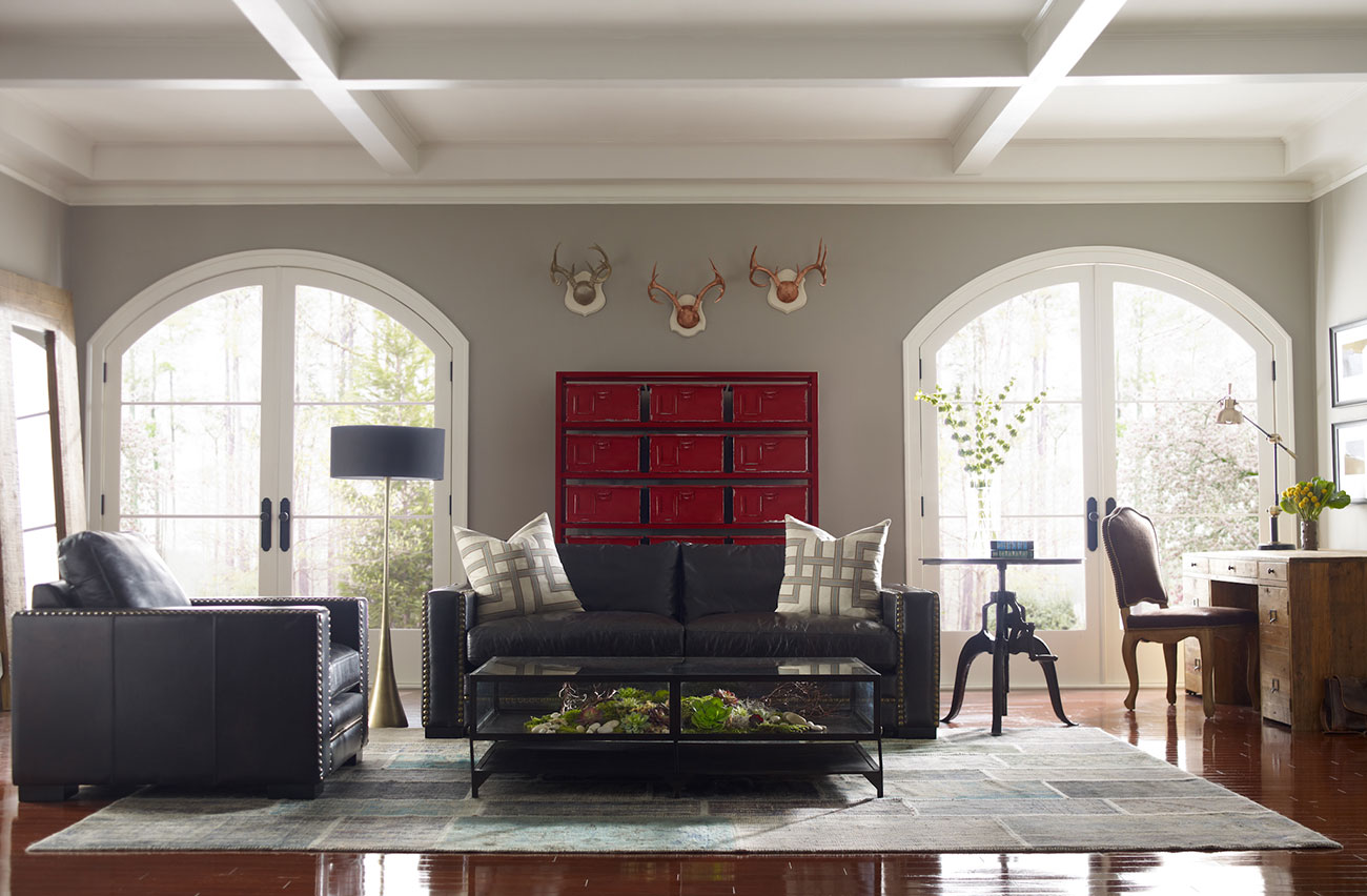 Lifestyle View 1 of the Belmont Collection Shadow Box Coffee Table