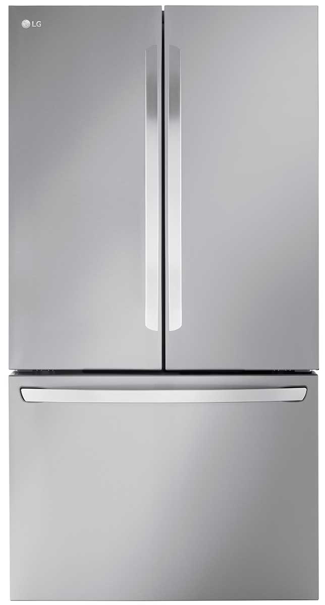 LG 27 Cu. Ft. 3-Door French Door Refrigerator 36-Inch Wide in Stainless Steel - LRFLC2706S