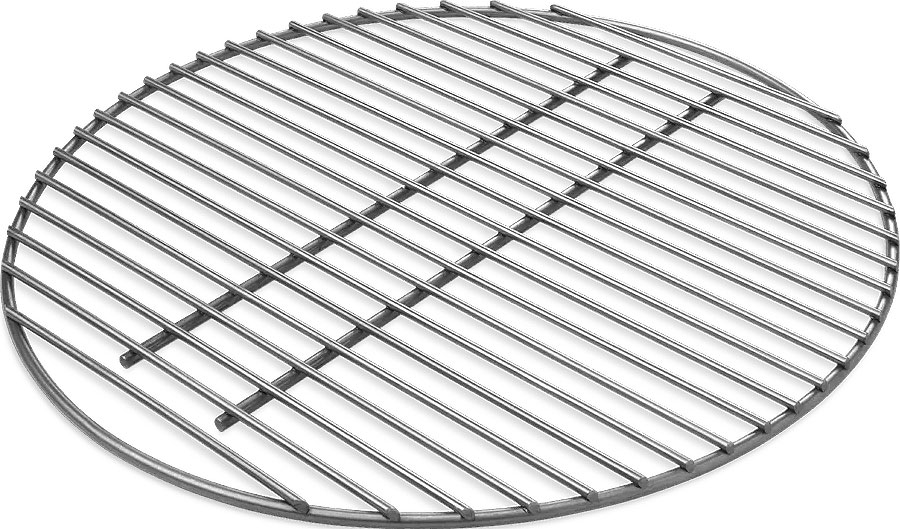 Aerial angled view of grill grate