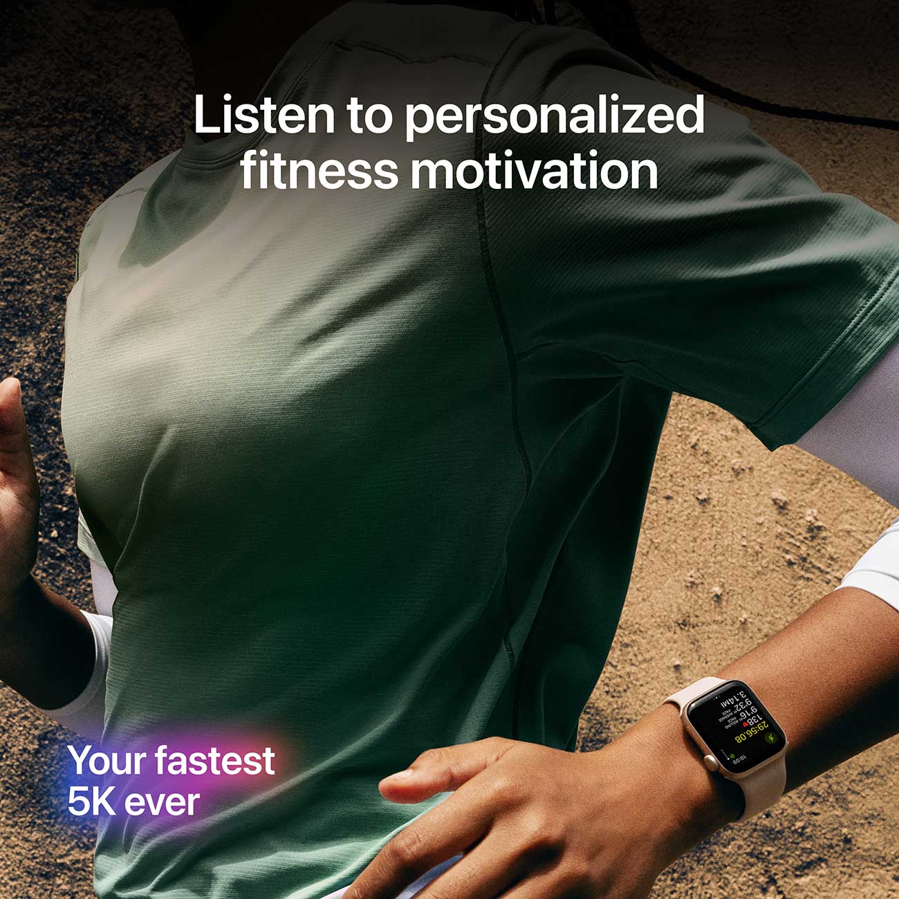 Infographic view of Apple Watch for motivation feature
