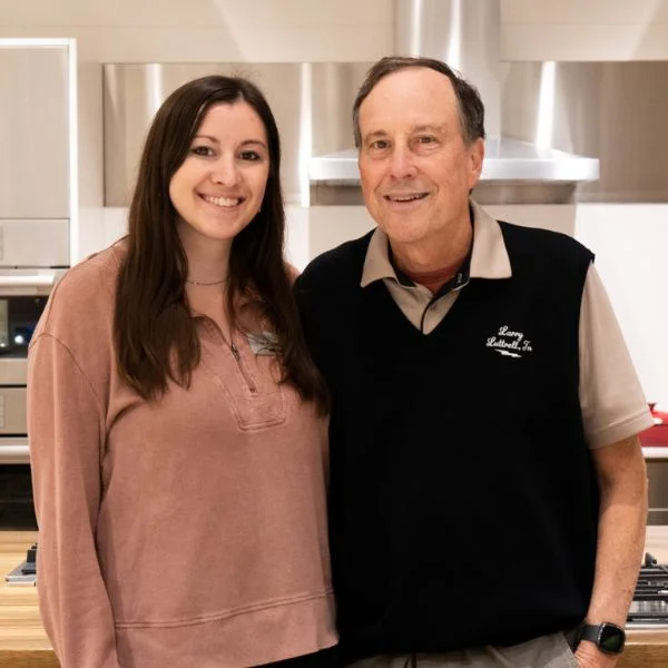 Tracey & Larry Luttrell in one of Abt's custom kitchens