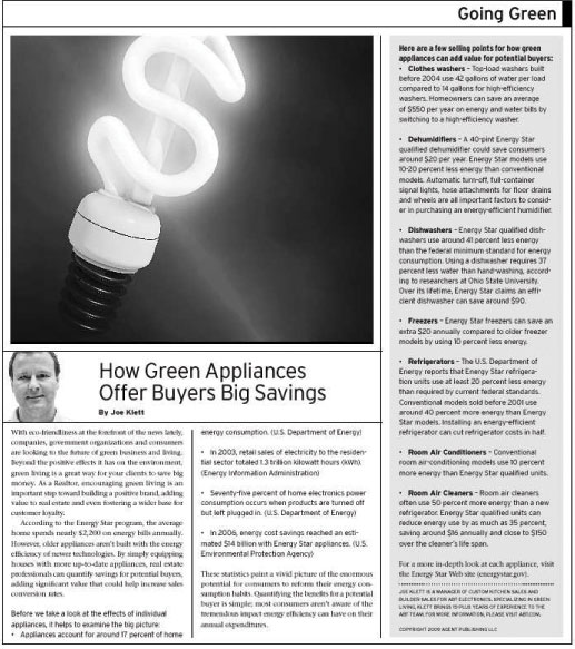 How Green Appliances Offer Buyers Bigger Savings
