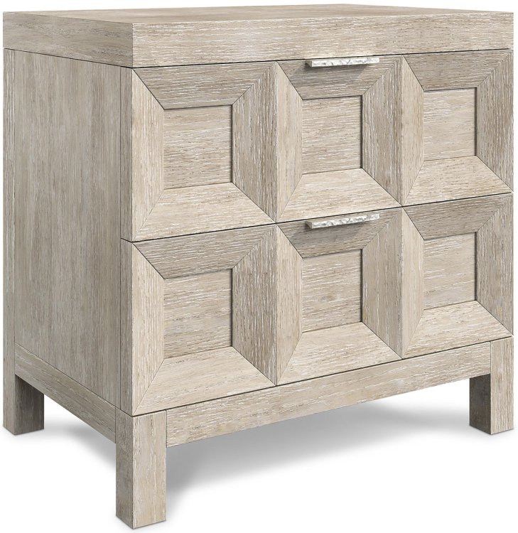 Large image of Bernhardt Prado Nightstand in Tawny | Bright Graphite