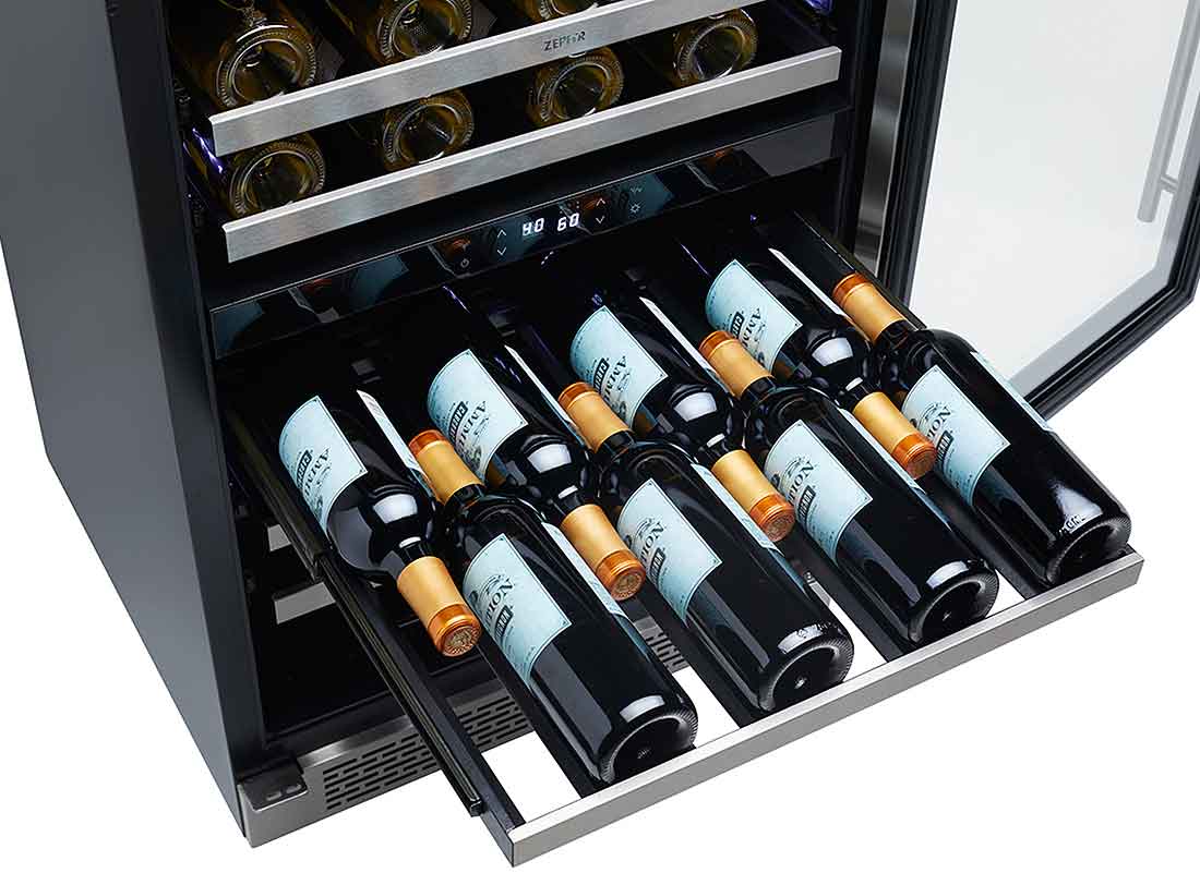 Zephyr Presrv 24" Stainless Wine Cooler PRW24C02BG Abt