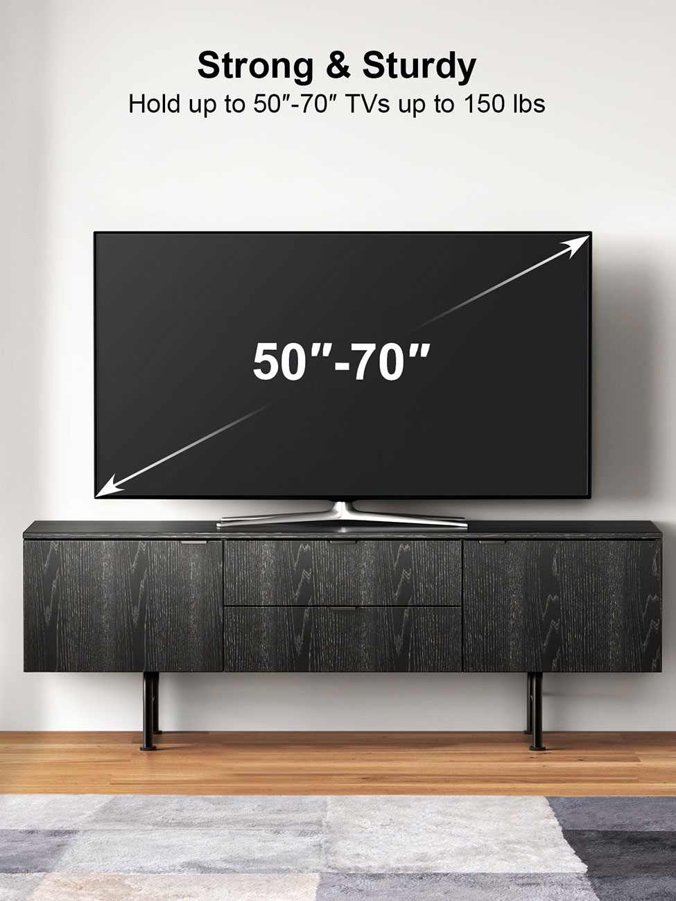 ErgoAV - ERFFL5-01BB - TV Stands & Entertainment Centers