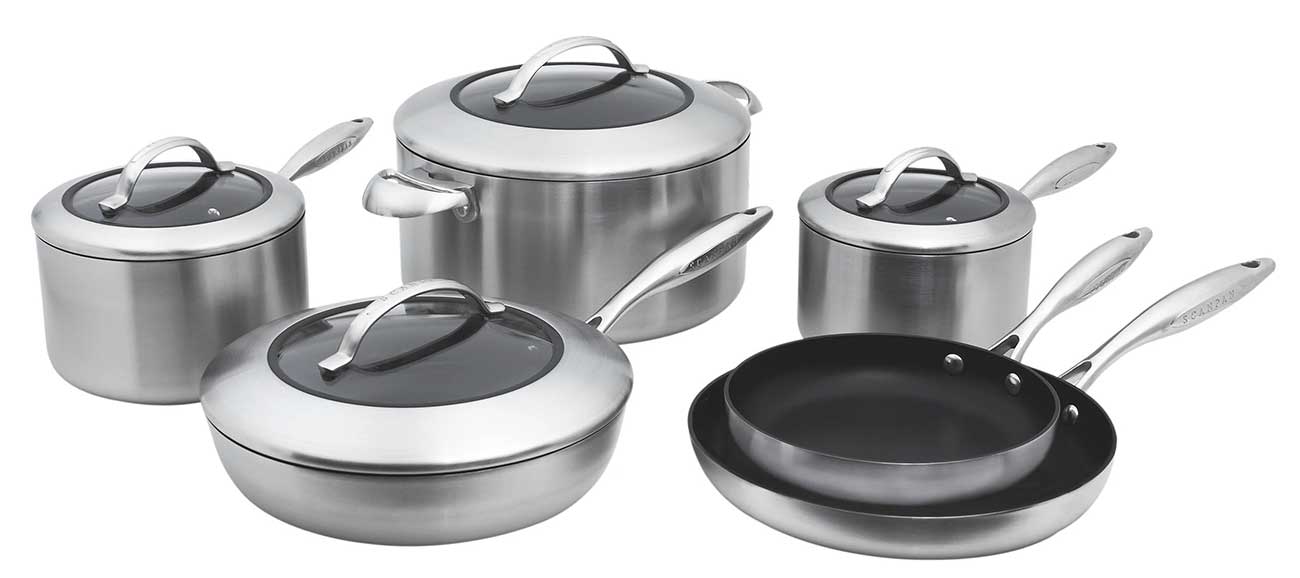 Front view of 10-Piece Cookware Set