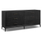 Four Hands Rosenell Dresser with 6 Drawers in Black Oak Veneer