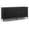 Four Hands Rosenell Dresser with 6 Drawers in Black Oak Veneer