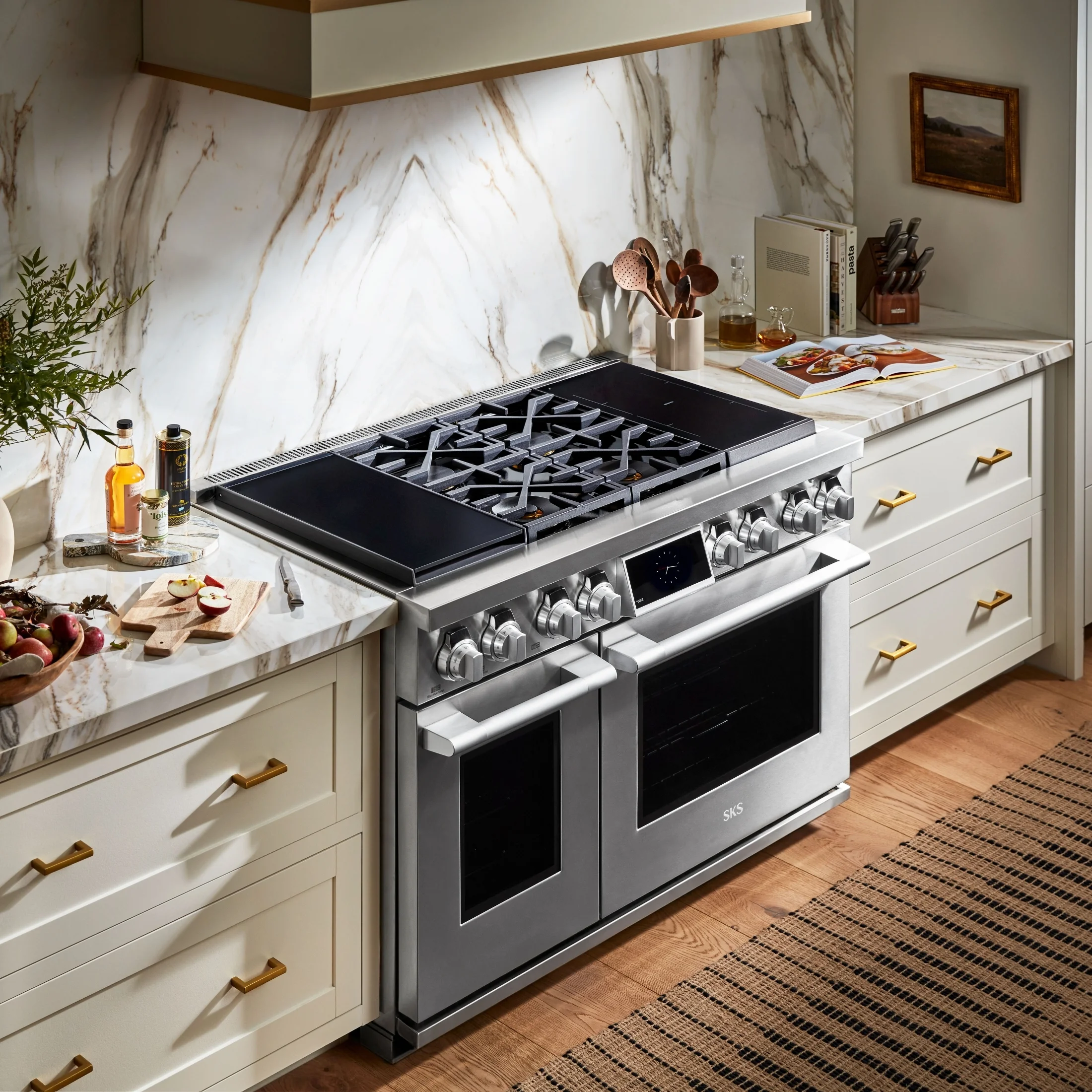 Signature Kitchen Suite professional range in a luxury kitchen