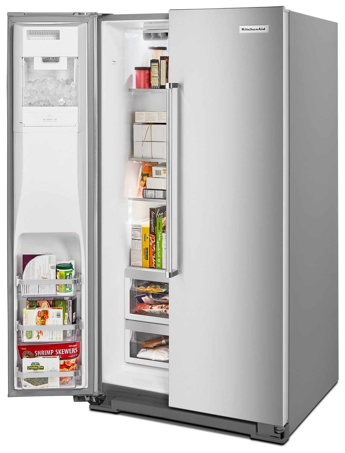 KitchenAid 24.8 Cu. Ft. Refrigerator KRSF705HPS | Abt