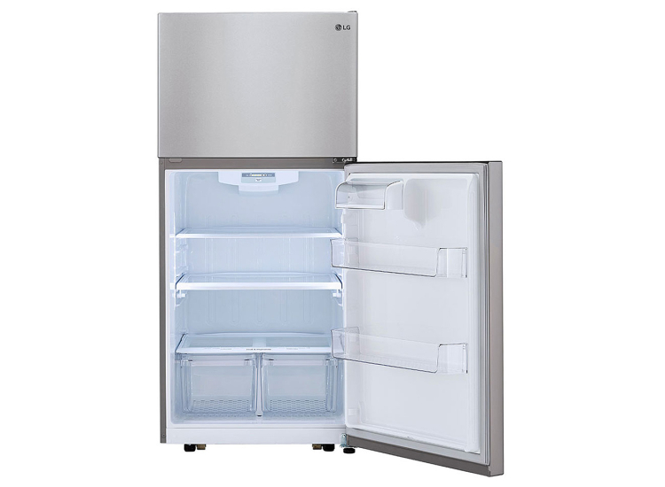LG 20 Cu. Ft. Top Freezer Refrigerator 30-Inch Wide in Stainless Steel - LTCS20020S