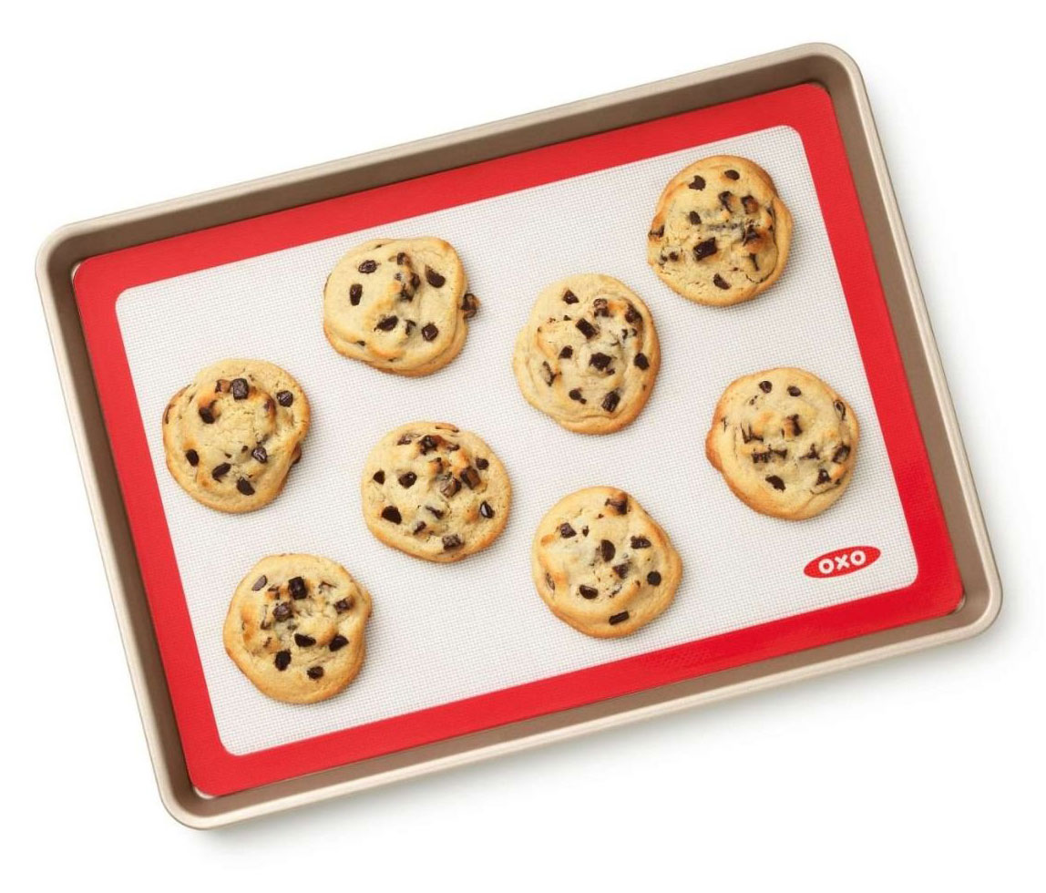 View of Cookies On OXO Baking Mat 