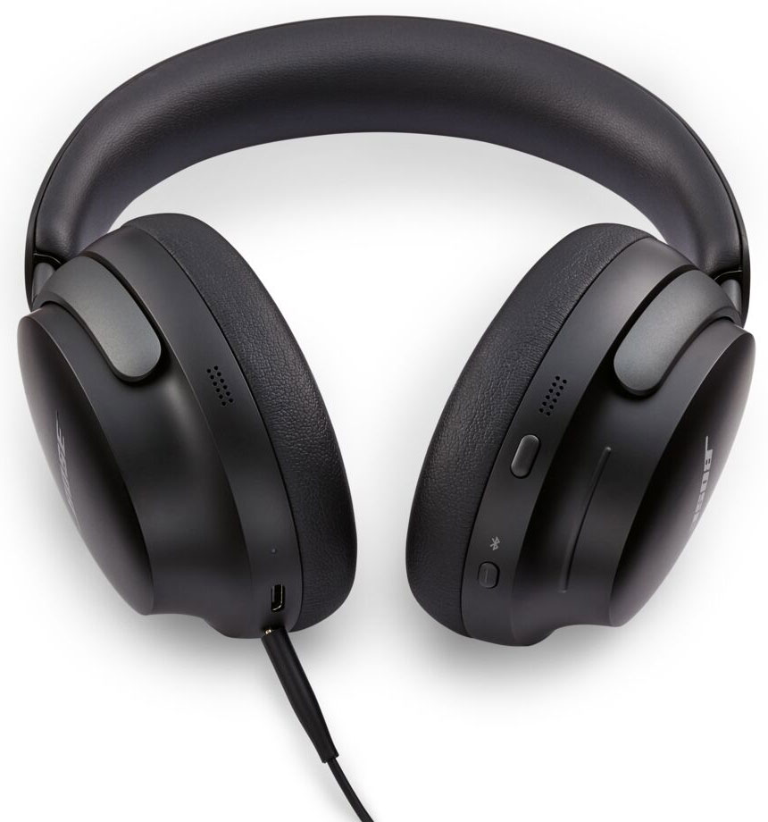 Bottom view of the headphones