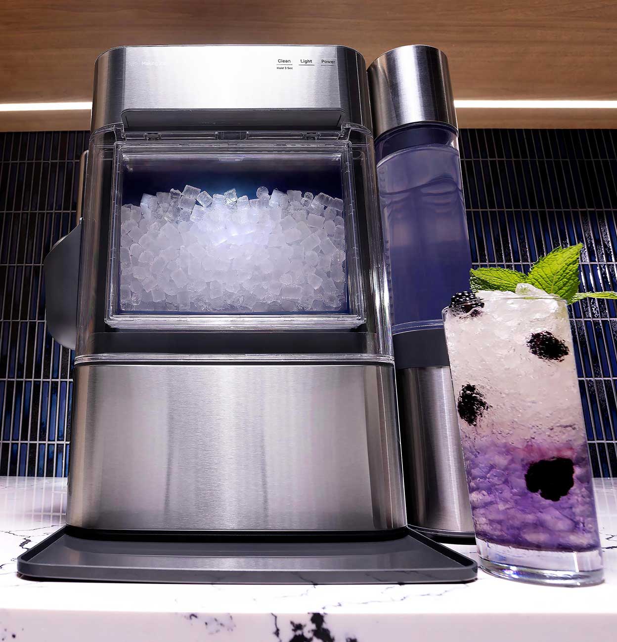 Lifestyle Front View of GE Profile Ice Maker