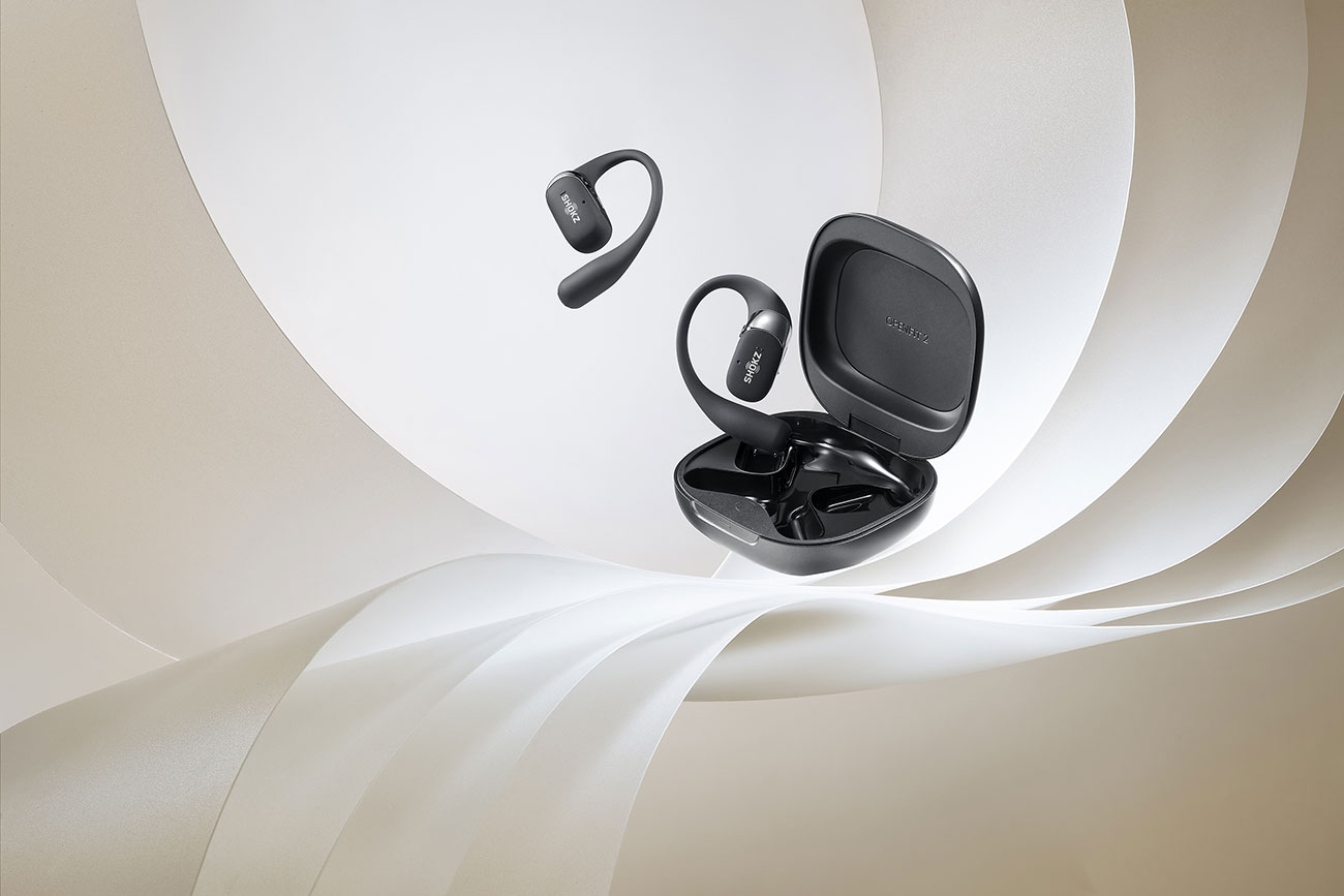 Studio View of Shokz Open-Ear Earbuds
