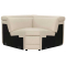 Bernhardt Wedge Lioni in Cream Leather Finish