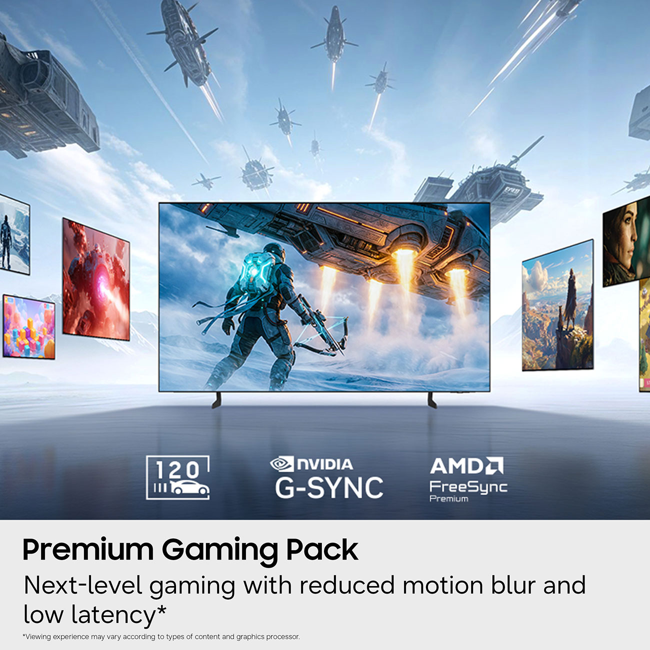 Infographic View of Samsung OLED TV Gaming Features