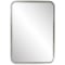 Howard Elliott Simone Rectangular Mirror In Stainless Steel