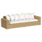 Sunset West Playa Sofa in Soothe Pearl Sunbrella | Natural