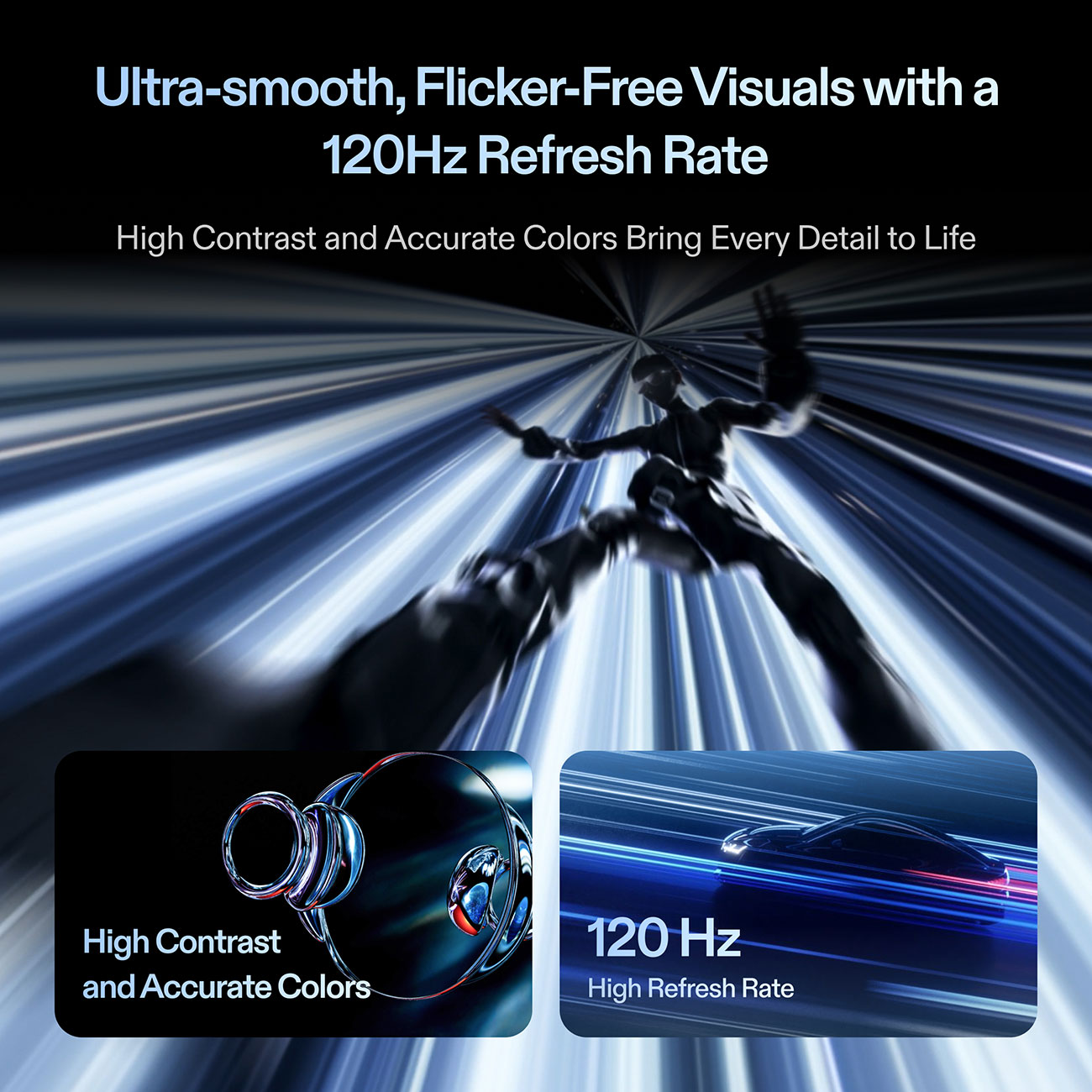 Infographic View of XREAL AR Glasses Refresh Rate Feature