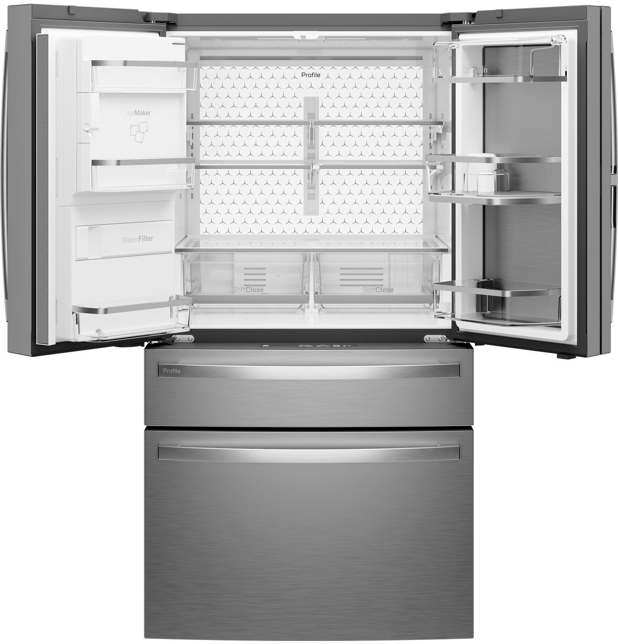 Open Empty view of GE Profile Refrigerator