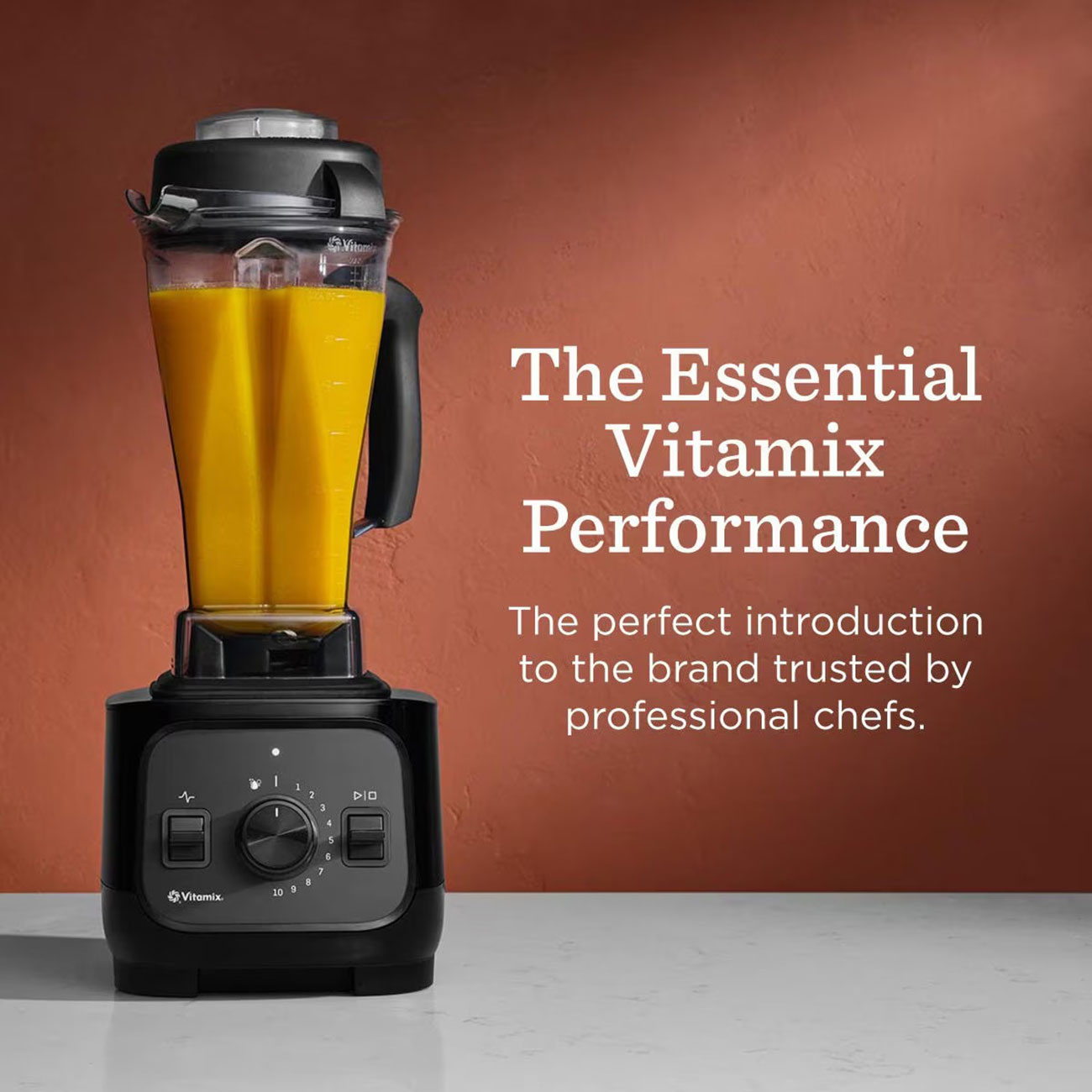 View of Vitamix VX1 Blender essential performance graphic