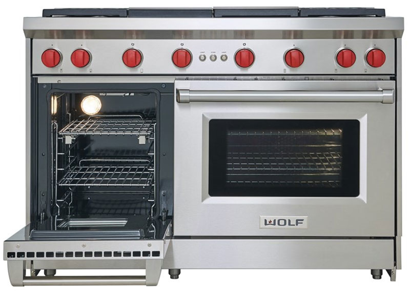 Wolf 48" Stainless Steel Gas Range GR484CGLP Abt
