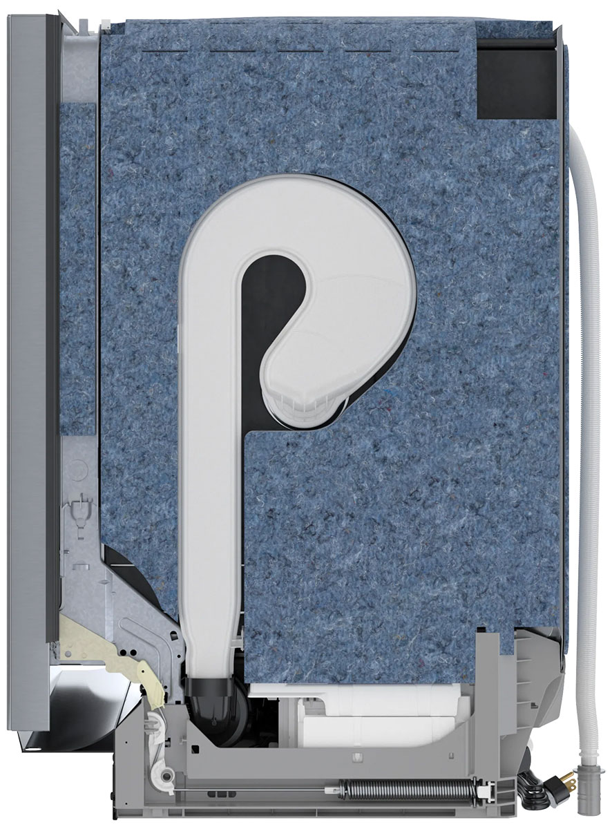 Right-side view of dishwasher.