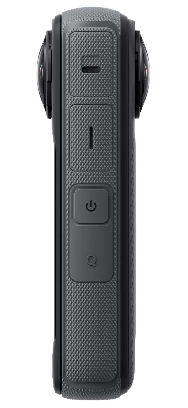Left SIde view of Insta 360 Action Camera