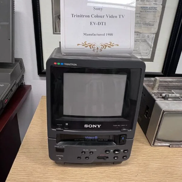 A 1988 Sony Television in the historical electronics and appliances museum at Abt