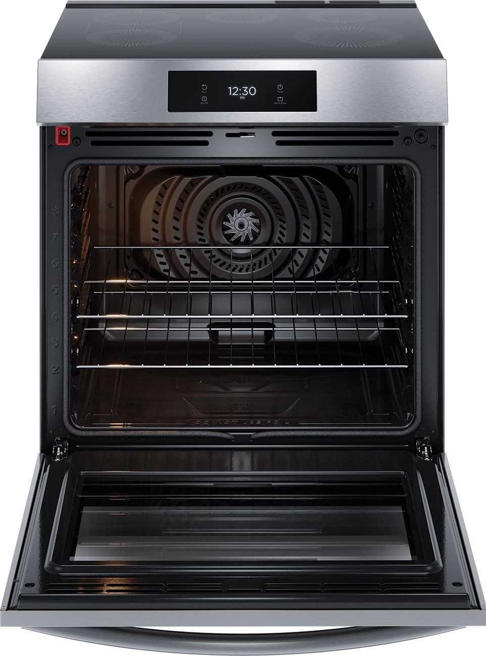 Open View Of Frigidaire Induction Range