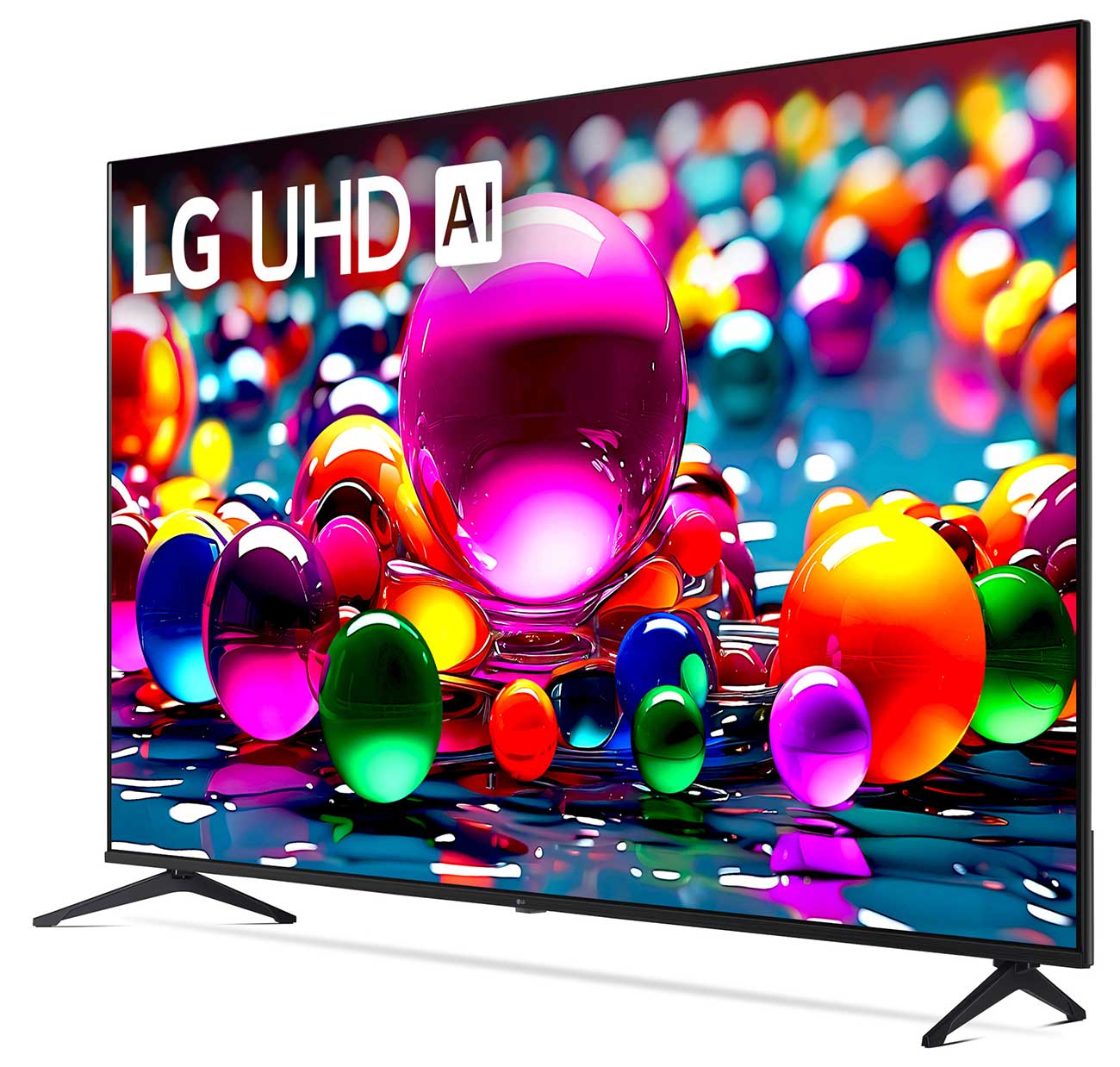 Front Left view of 4K UHD TV