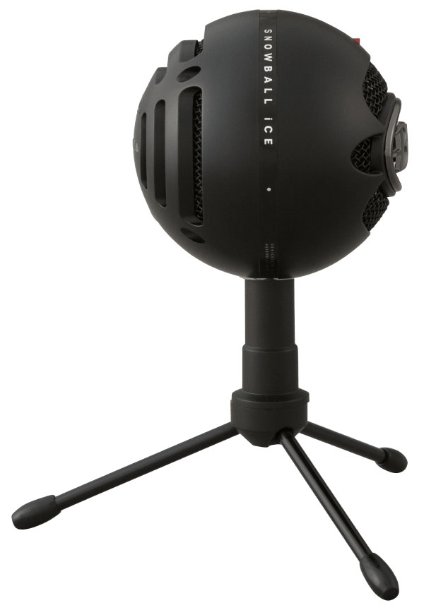 Side view of the microphone