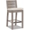 Sunset West Laguna Bar Stool in Driftwood | Canvas Flax Sunbrella