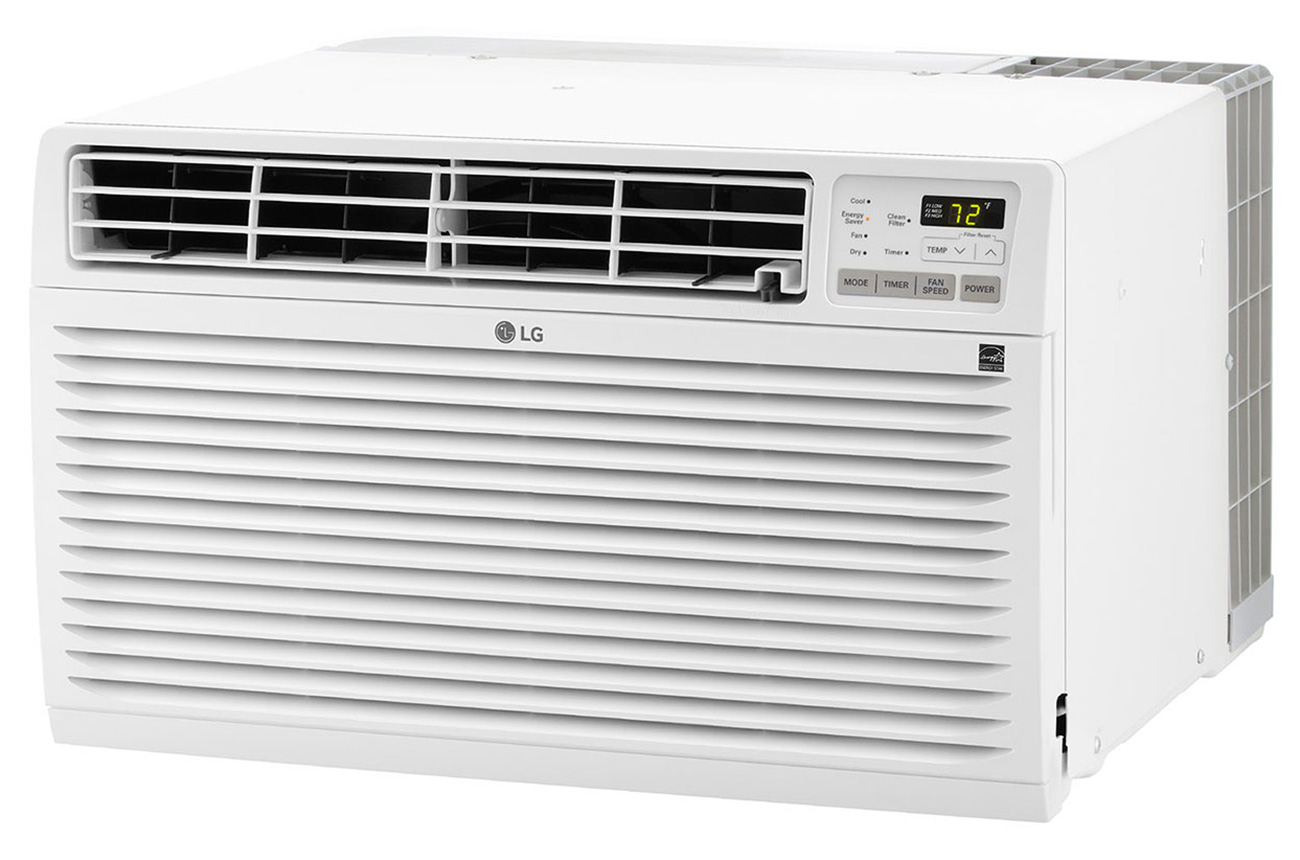 The Front and Side of a LG Air Conditioner
