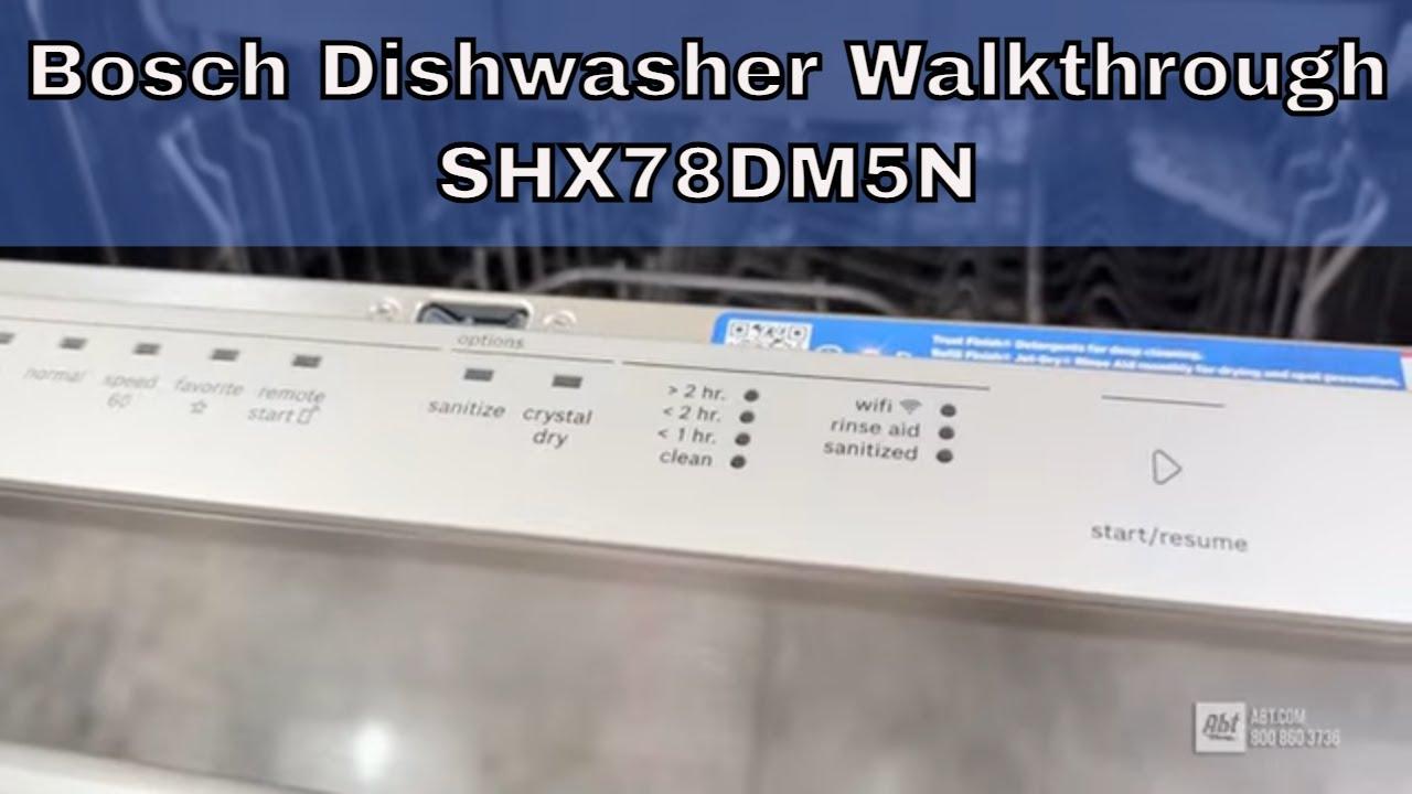 Watch Bosch Dishwasher SHX78DM5N Walkthrough
