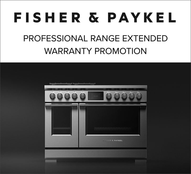 Fisher & Paykel Professional Range Extended Warranty Promo