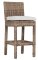 Sunset West Havana Counter Stool in Canvas Flax Sunbrella | Aged Tobacco