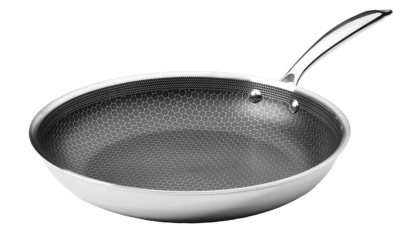 View of the Frieling 11" Black Cube Fry Pan