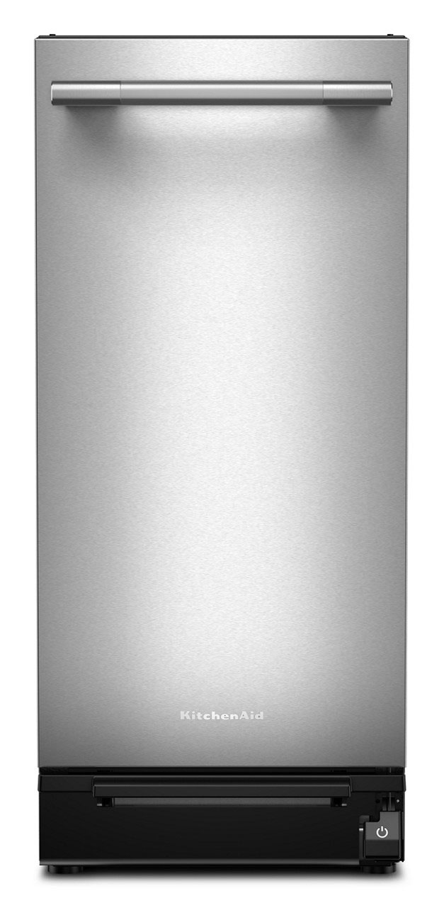 Large Image of KitchenAid 1.3 Cu. Ft. Built-In Trash Compactor with Built-In Odor Management System in Stainless Steel