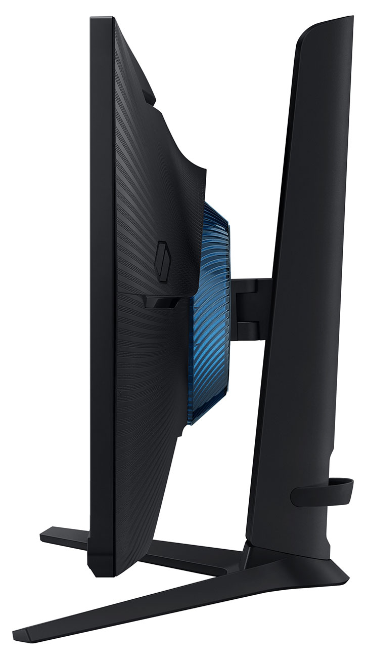 Side View of Samsung Computer Monitor Lowered