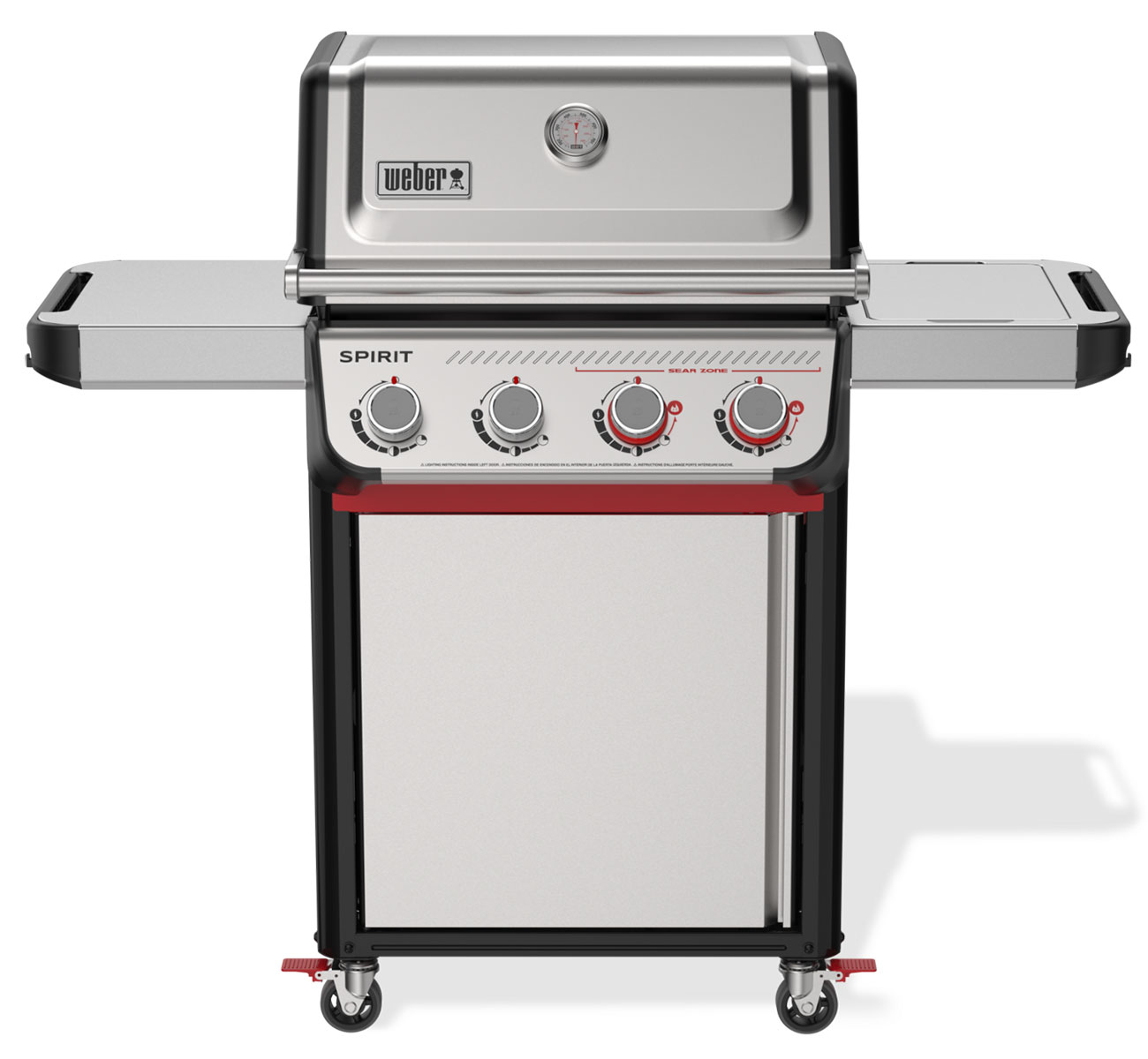 Weber Spirit S-425C Liquid Propane Gas Grill in Stainless Steel - 1502222